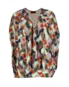 Missoni Printed Tunic In Multicolor Cashmere