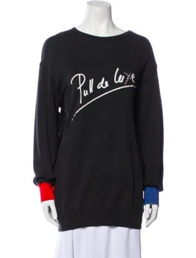 Pre-owned Missoni Printed V-neck Blouse In Blue