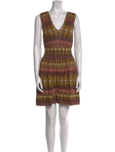 Pre-owned Missoni Printed V-neck Romper
