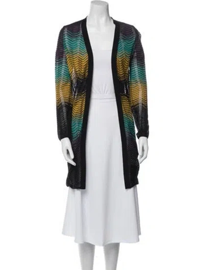 Pre-owned Missoni Printed V-neck Tunic In Multi