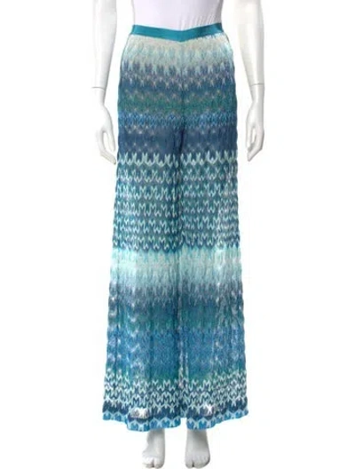 Pre-owned Missoni Printed Wide Leg Pants