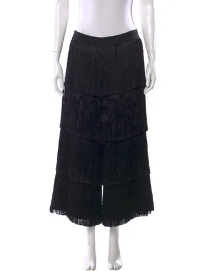 Pre-owned Missoni Printed Wide Leg Pants In Black