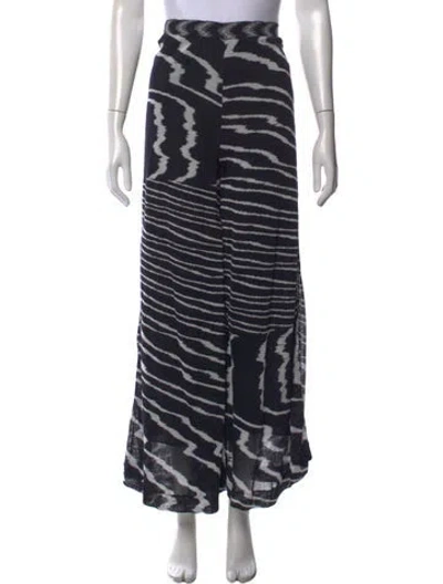 Pre-owned Missoni Printed Wide Leg Pants In Black