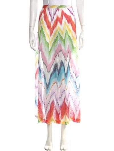 Pre-owned Missoni Printed Wide Leg Pants In Multi