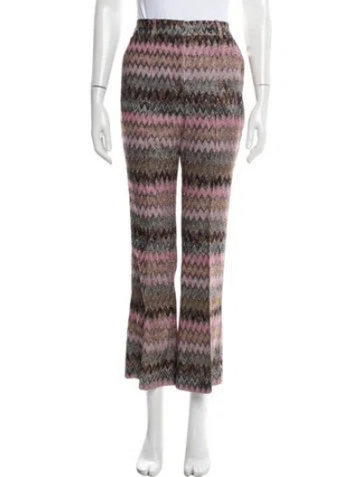 Pre-owned Missoni Printed Wide Leg Pants W/ Tags In Multi