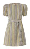 Missoni Puff-sleeve Caperdoni-knit Mini Dress In Multi