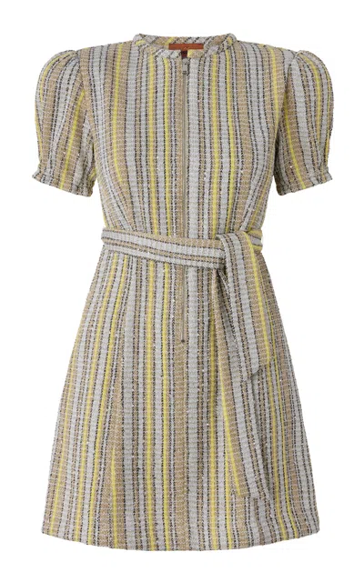 Missoni Puff-sleeve Caperdoni-knit Mini Dress In Multi