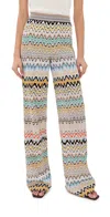 Missoni Pull On Pants Multicolor Beige Light Base In Multi