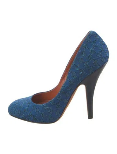 Pre-owned Missoni Pumps In Blue