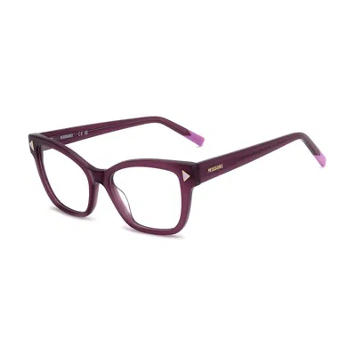 Missoni Purple Acetate Glasses (frames) In Burgundy