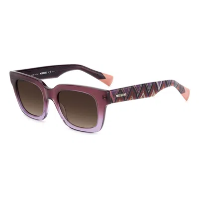 Missoni Purple Acetate Sunglasses In Multi