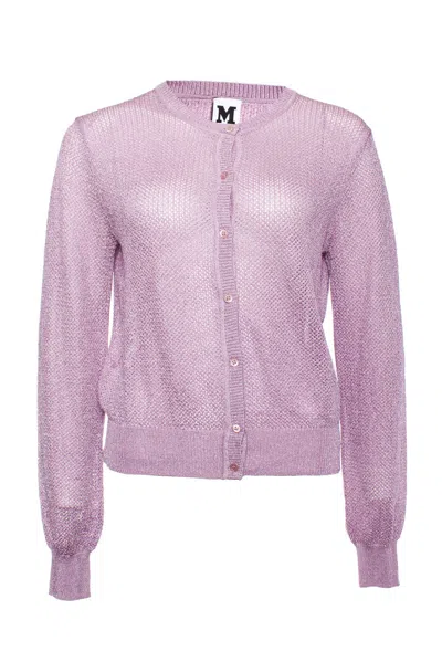 Missoni , Purple Cardigan With Lurex