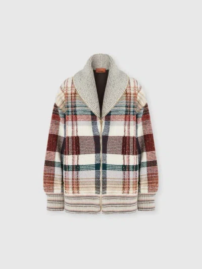 Missoni Quilted Jacket With Check Pattern In Multi