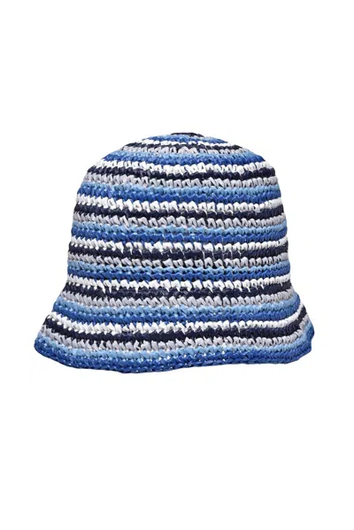 Missoni Raffia Hat - Turquoise In Blue