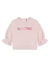 Missoni Raised-logo Sweatshirt In Pink