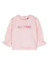 Missoni Raised-logo Sweatshirt In Pink
