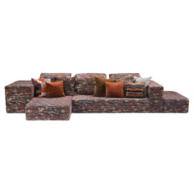 Pre-owned Missoni Rare 'nap' Designer Sofa By  Home (mah Jong) Italy. Discontinued Model. In Brown