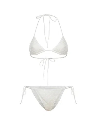 Missoni Raschel-worked Viscose Lamé Bikini In Multi