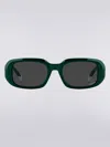 Missoni Rechteckige Acetat-sonnenbrille In Green