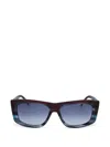 Missoni 60mm Gradient Rectangular Sunglasses In Brown