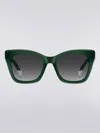 Missoni Rectangular Acetate Sunglasses In Multicoloured