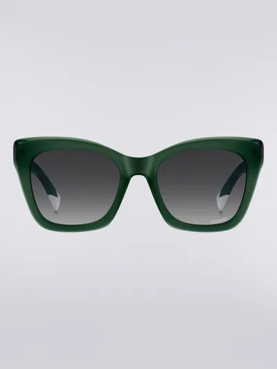 Missoni Rectangular Acetate Sunglasses In Multicoloured