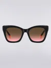 Missoni Rectangular Acetate Sunglasses In Multicoloured