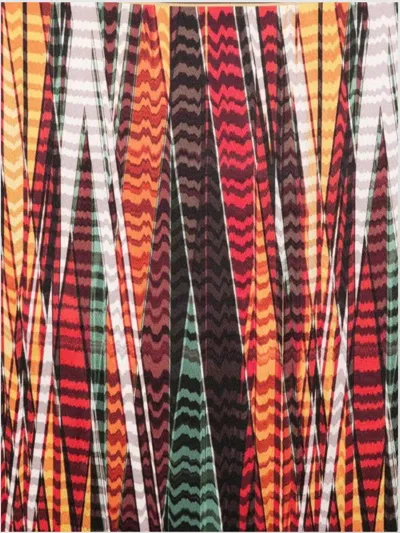 Missoni Rectangular Lightweight Soft Patterned Scarves In Multi