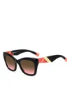 Missoni Rectangular Acetate Sunglasses In Multi