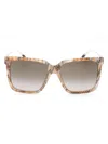 Missoni Rectangular Women's Sunglasses In Brown