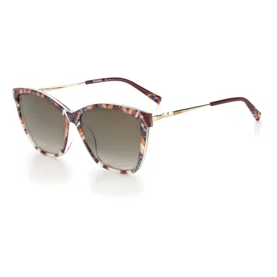 Missoni Multicolor Recycled Content Sunglasses In Brown