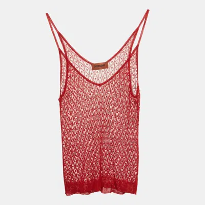 Missoni Red Open Knit Camisole