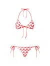 Missoni Red Pink White Bikini