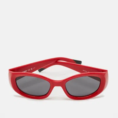 Pre-owned Missoni Red/black Mis 0221/s Frame Oval Sunglasses