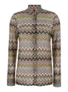 Missoni Relief Zig Zag Rashel Long Sleeves Shirt In Multicolor