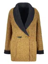 Missoni Virgin Wool Coat In Yellow