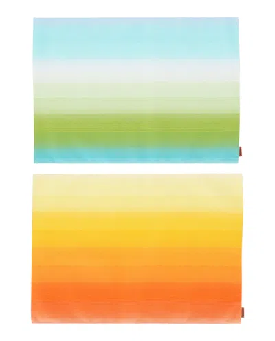 Missoni Reversible Gradient Placemats (set Of 2) In Multi