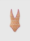 Missoni Zigzag-print Swimsuit In Multicoloured