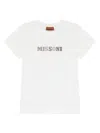 Shop Missoni Rhinestone-embellished T-shirt In White