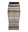 Missoni Rib-knit Striped Midi Skirt