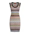 Missoni Rib-knit Striped Mini Dress