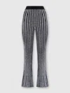 Missoni Sequin-embellished Ribbed-knit Flared Pants In Multicoloured