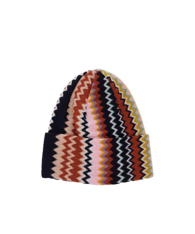Missoni Knitted Hat In Multi