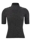 Missoni Silver Roll-neck Sweater In Black