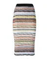 Missoni Rib-knit Striped Midi Skirt In Multicolor