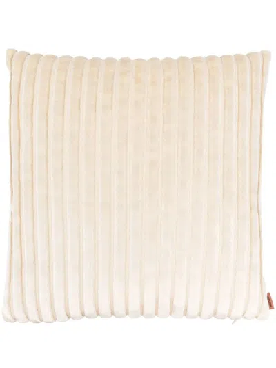 Missoni Ribbed Square Cushion In Neutrals