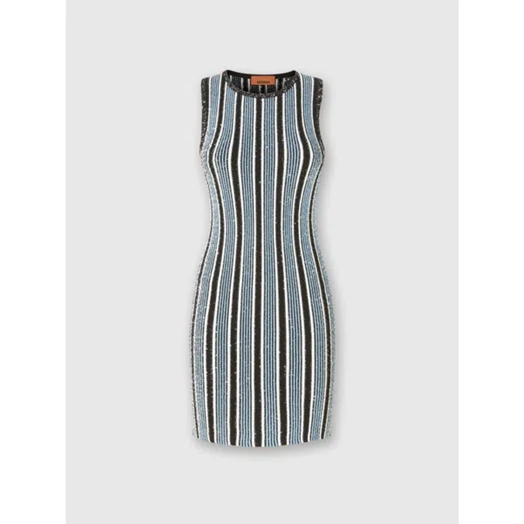 knee length dresses for ladies Missoni Striped Short Dress  Balardi