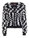 Missoni Zip-fastening Knitted Cardigan In Negro