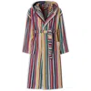 Missoni Home Riverbero Bathrobe In Cotton Terry With Zigzag Pattern In Multi