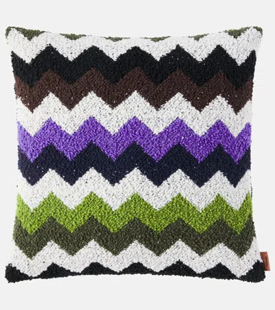 Missoni Riccio Zigzag Teddy Cushion In Multi